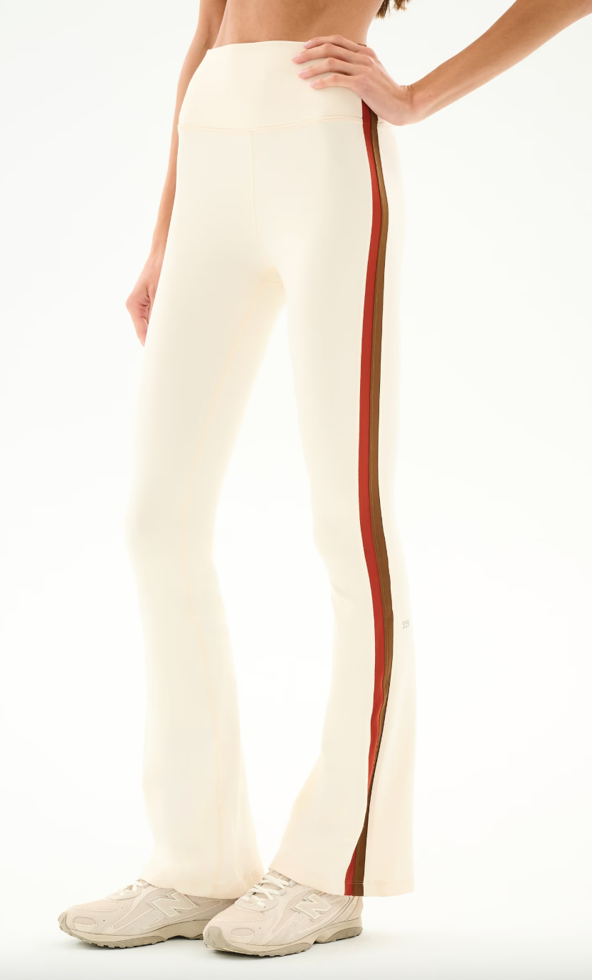 Splits 59 Raquel High Waist Flared 30"- Creme/ Terrcota