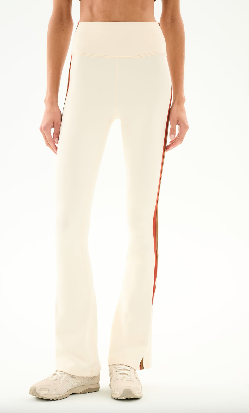 Splits 59 Raquel High Waist Flared 30"- Creme/ Terrcota