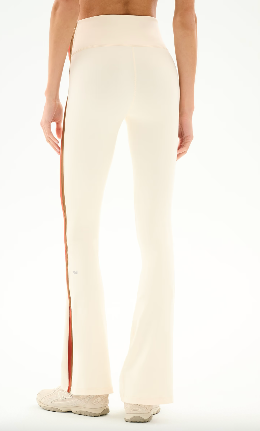 Splits 59 Raquel High Waist Flared 30"- Creme/ Terrcota