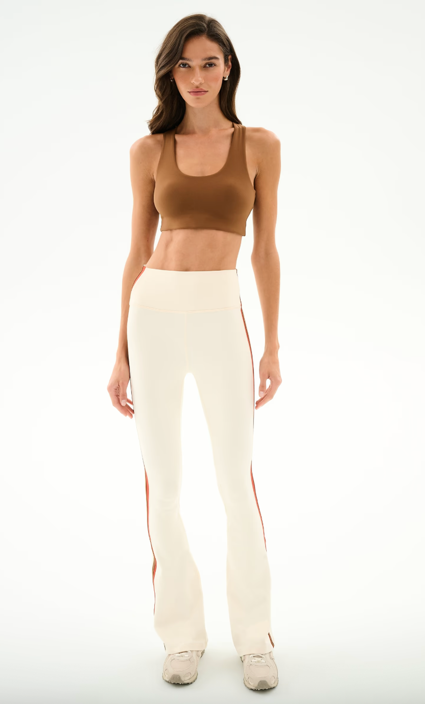 Splits 59 Raquel High Waist Flared 30"- Creme/ Terrcota