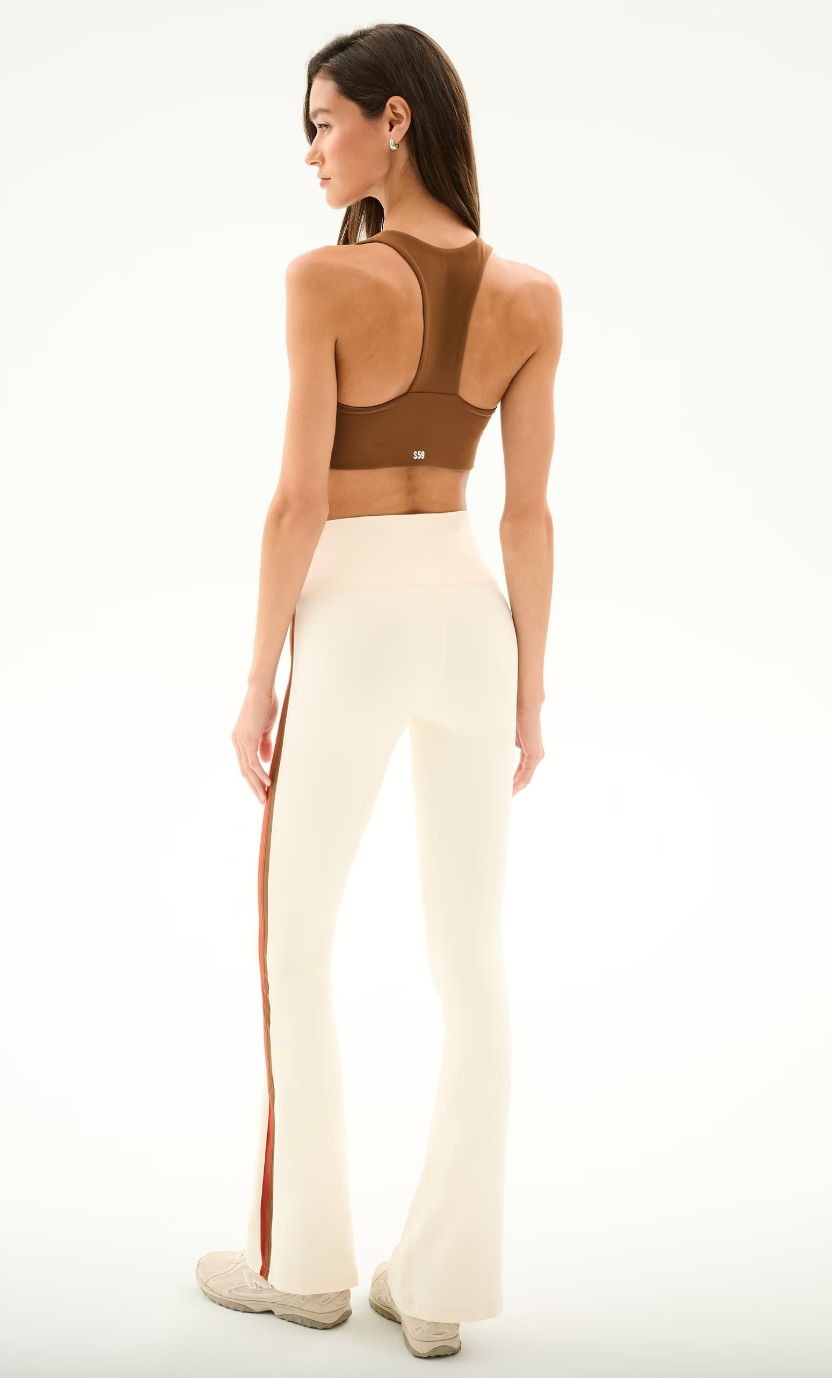 Splits 59 Raquel High Waist Flared 30"- Creme/ Terrcota