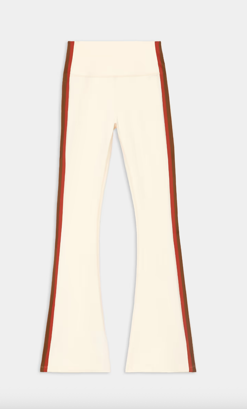 Splits 59 Raquel High Waist Flared 30"- Creme/ Terrcota