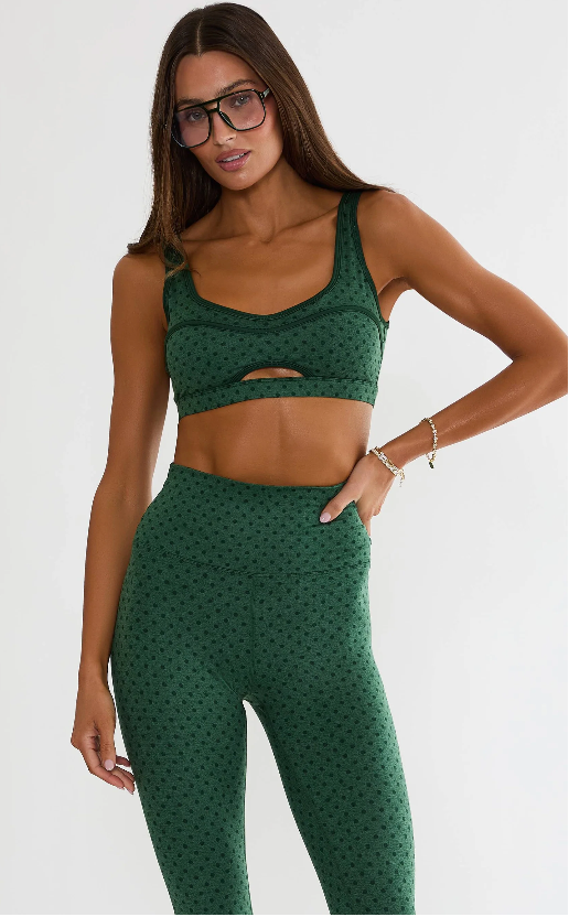 Beach Riot Piper Legging - Pine Polka Dot
