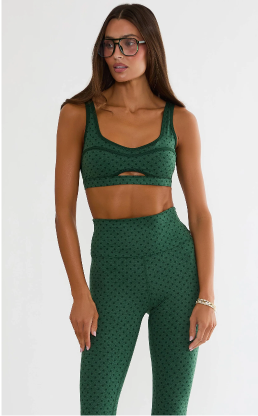 Beach Riot Piper Legging - Pine Polka Dot