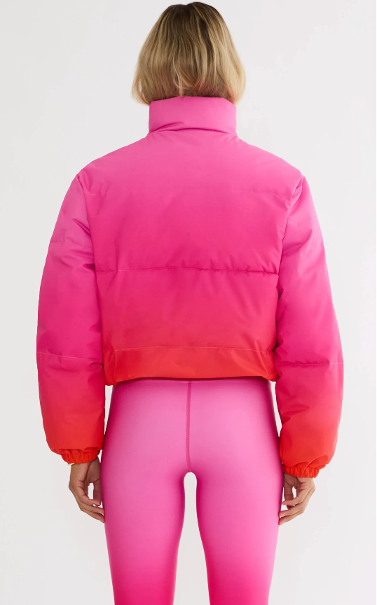 Beach Riot Jojo Puffer Jacket- Sunset Rush