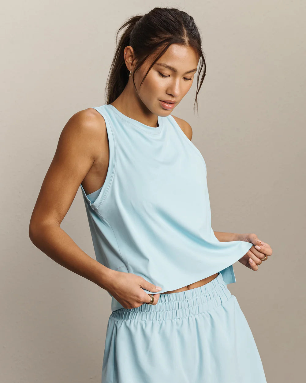 Rhone Apparel Serene Tank - Pool Blue