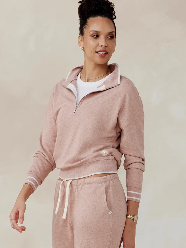 Tasc Stadium French Terry Sweatshirt - Antique Rosy Heather