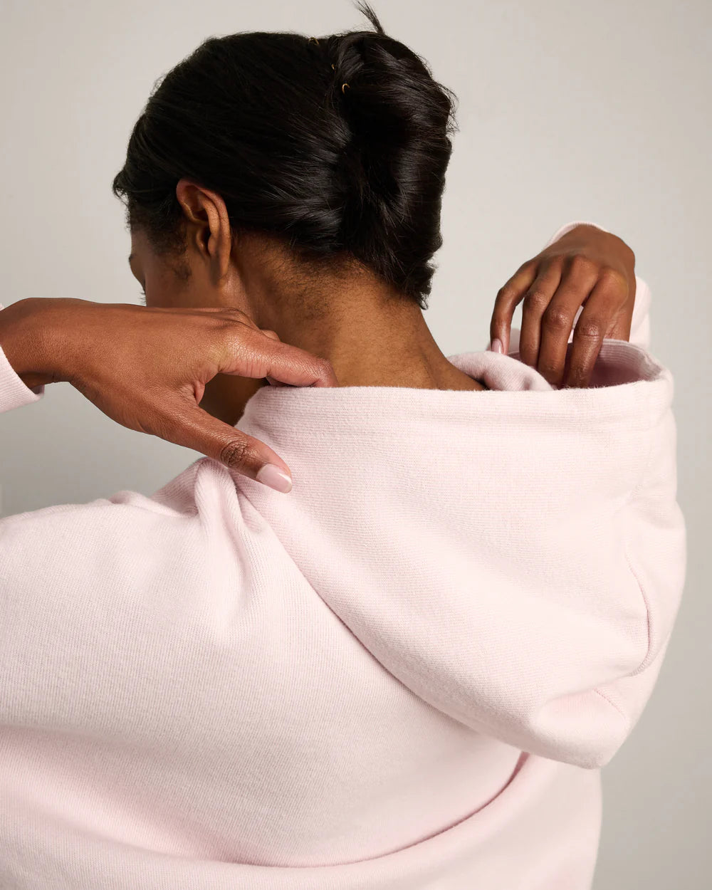 Rhone Apparel Signature Rib Hoodie - Petal Pink