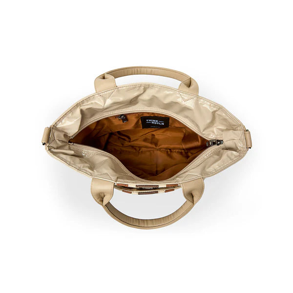 Think Royln Getaway - Blonde Patent & Colorblock Luxe Stripe