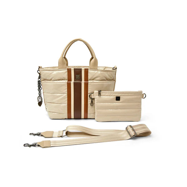 Think Royln Getaway - Blonde Patent & Colorblock Luxe Stripe