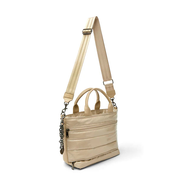 Think Royln Getaway - Blonde Patent & Colorblock Luxe Stripe