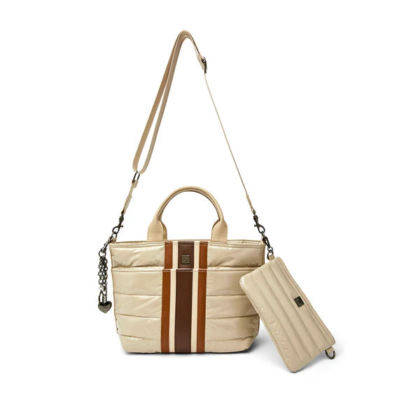Think Royln Getaway - Blonde Patent & Colorblock Luxe Stripe