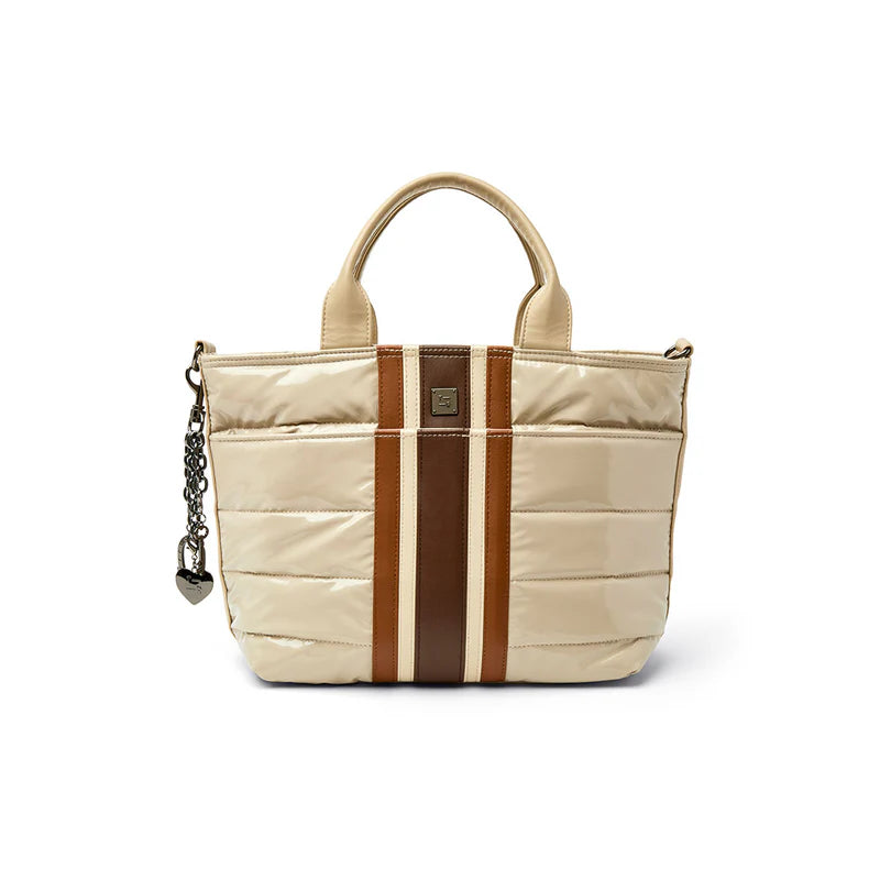 Think Royln Getaway - Blonde Patent & Colorblock Luxe Stripe