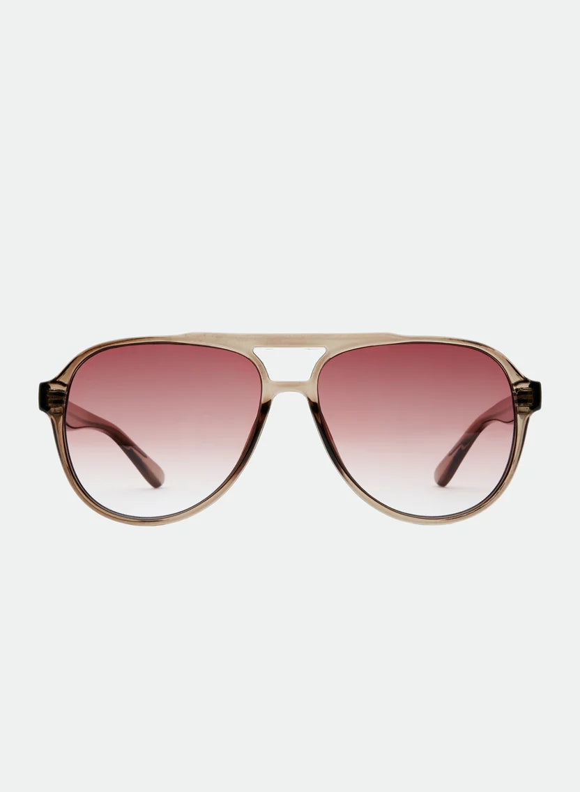Otra Eyewear Stevie- Transparent Olive/ Brown Fade