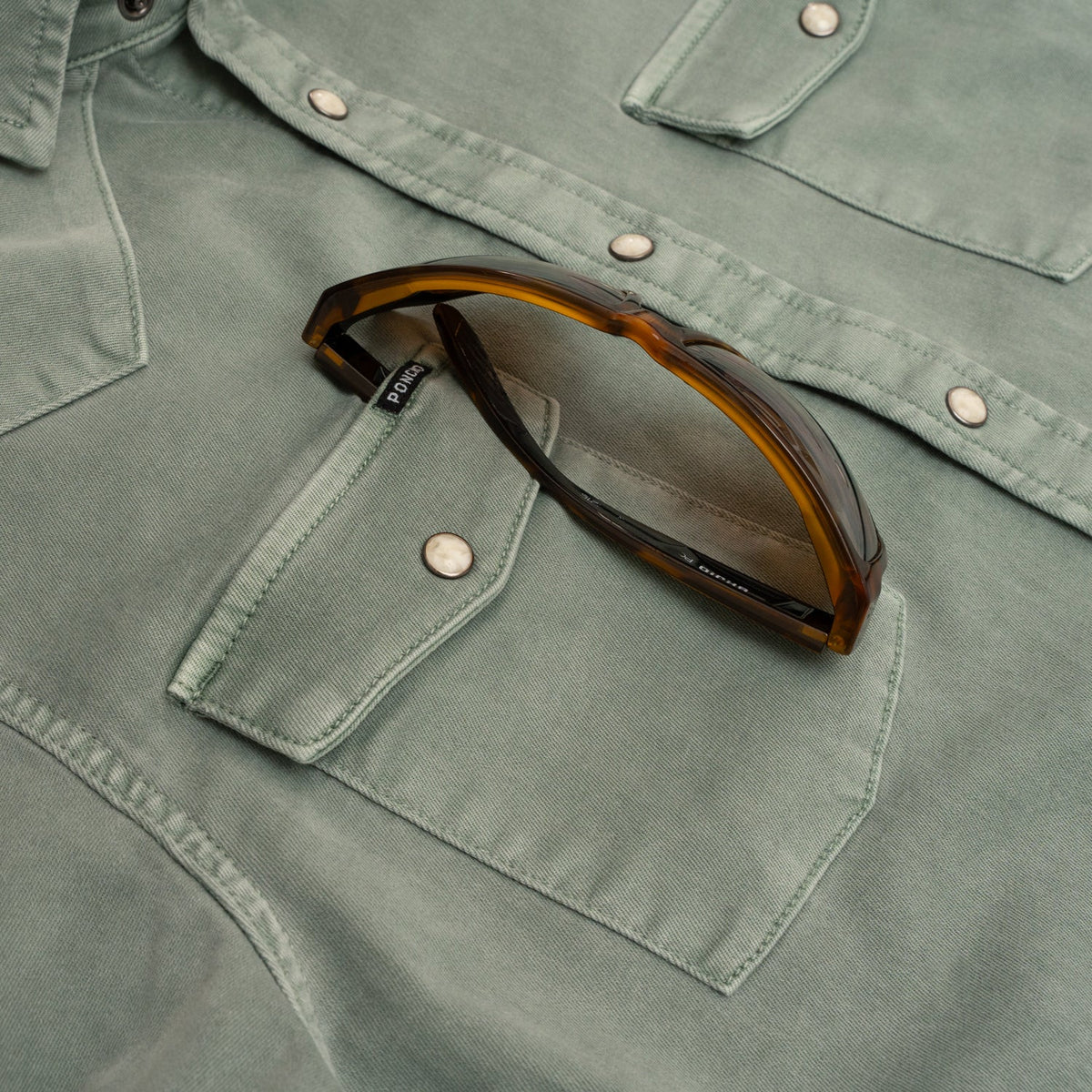 PONCHO Denim Long Sleeve Shirt - The Ventura