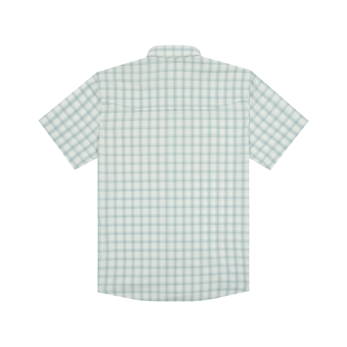 PONCHO Original Short Sleeve Shirt - The 10 Weight- Grey and Dusty Green Plaid