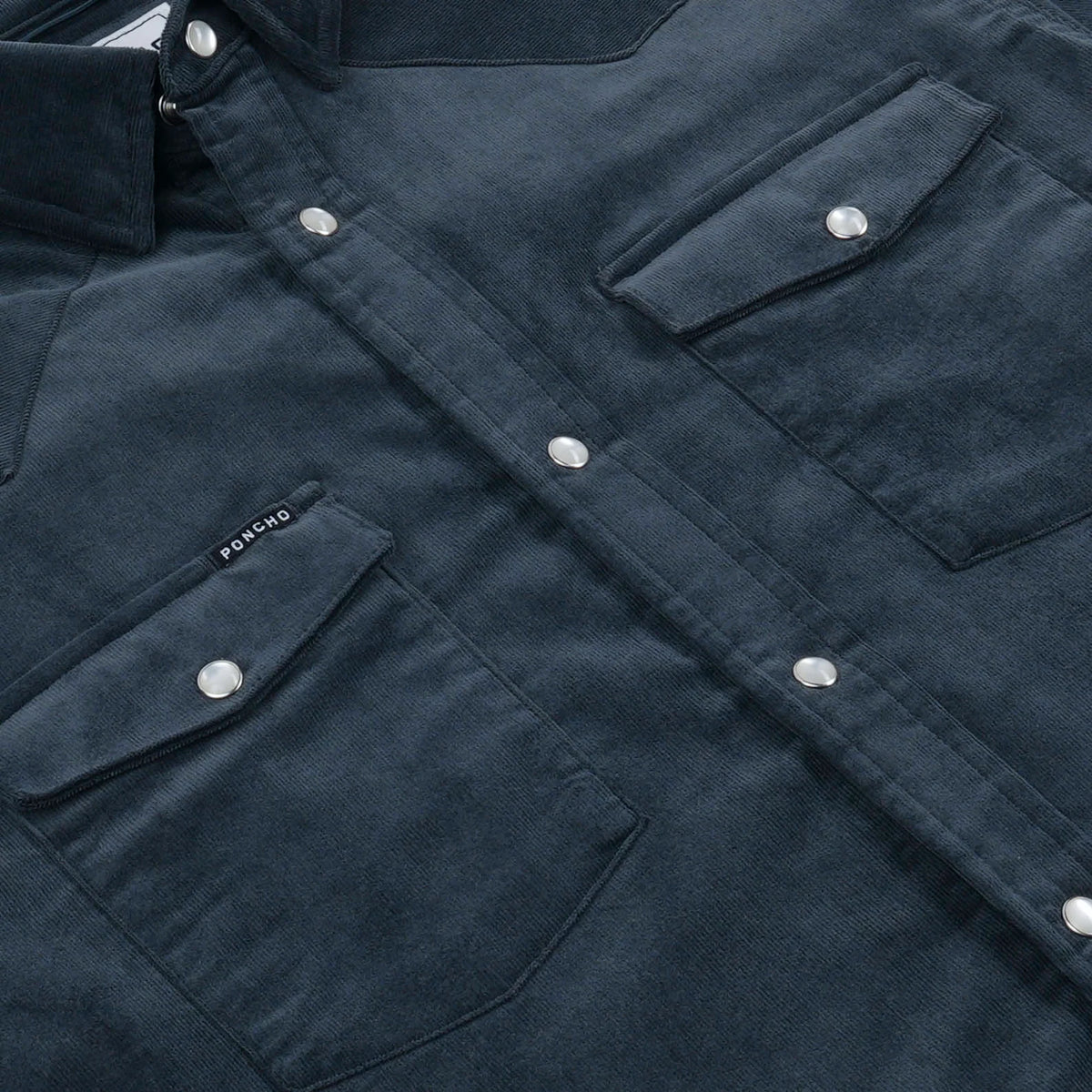 PONCHO The Barton Springs Corduroy- Dark Navy Blue