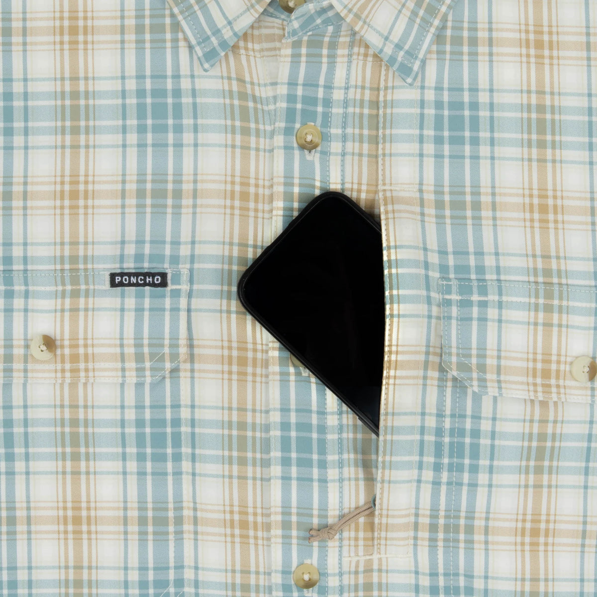 PONCHO Original Long Sleeve Shirt- The Nervous Water