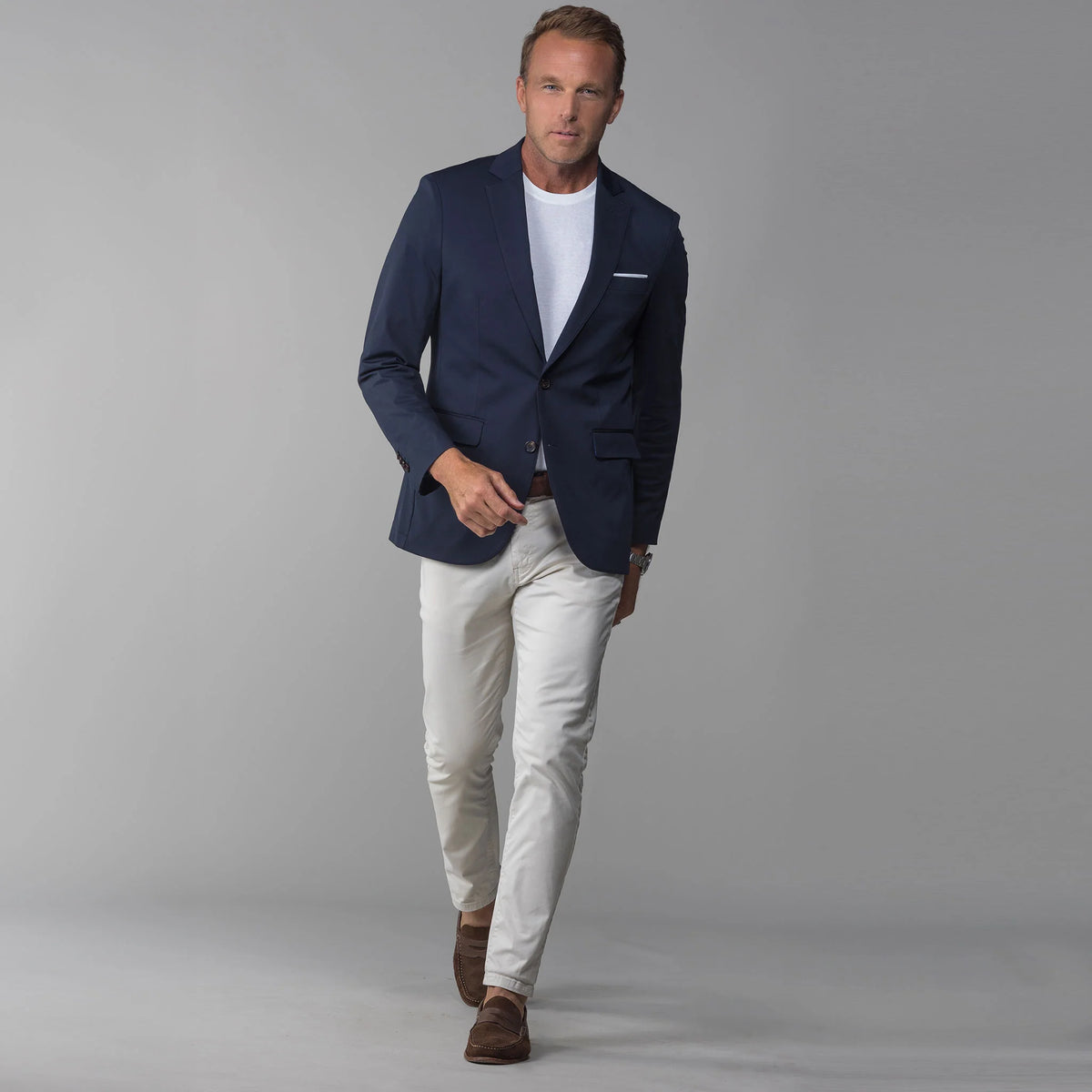 Collars & Co. Maverick Performance Blazer- Navy