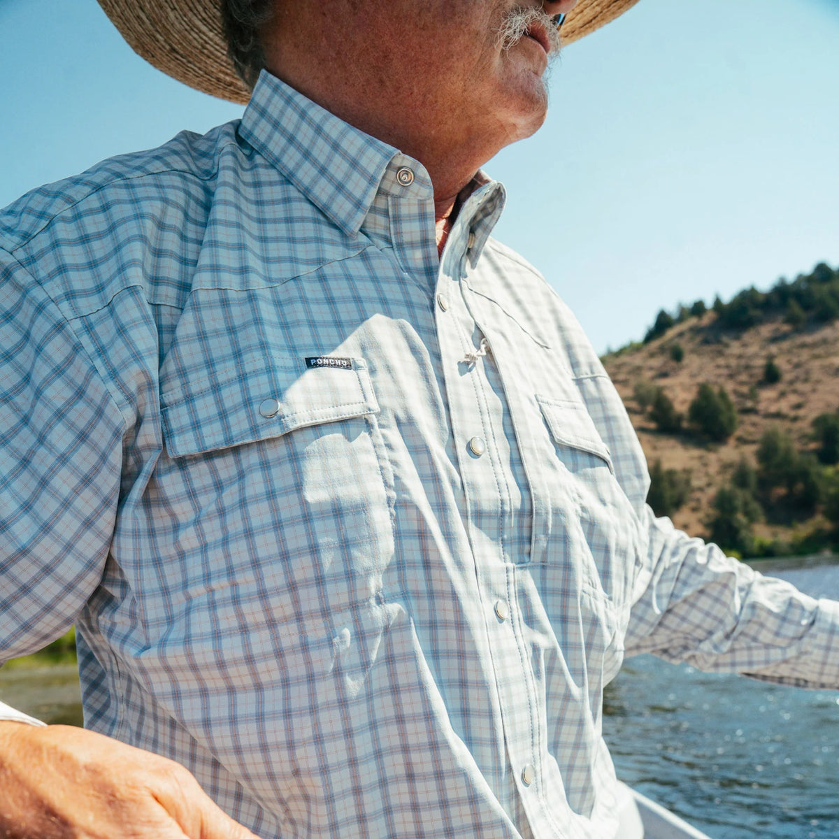PONCHO Western Long Sleeve Shirt - The Soda Butte