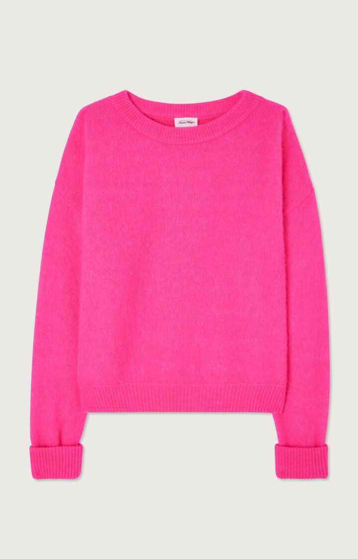 American Vintage Women's Jumper Vitow - Neon Pink Melange