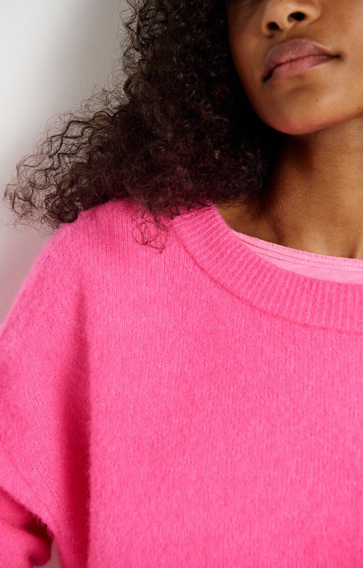 American Vintage Women's Jumper Vitow - Neon Pink Melange