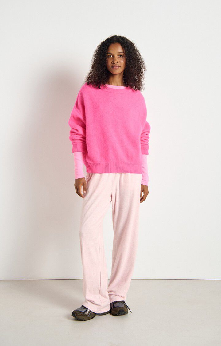 American Vintage Women's Jumper Vitow - Neon Pink Melange