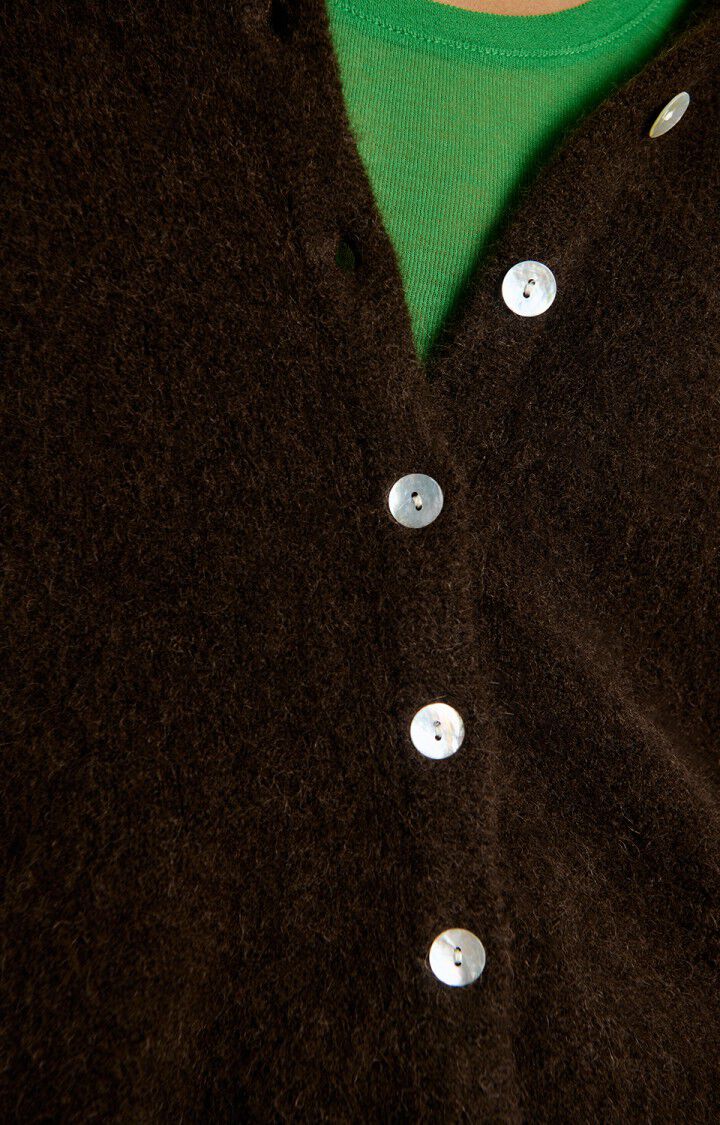 American Vintage Vitow Cardigan - Melange Coffee