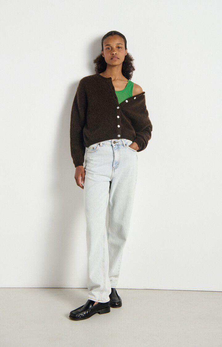American Vintage Vitow Cardigan- Coffee Melange