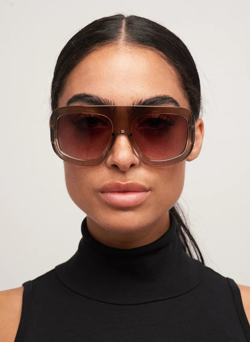 Otra Eyewear Vail- Transparent Olive/ Brown Fade