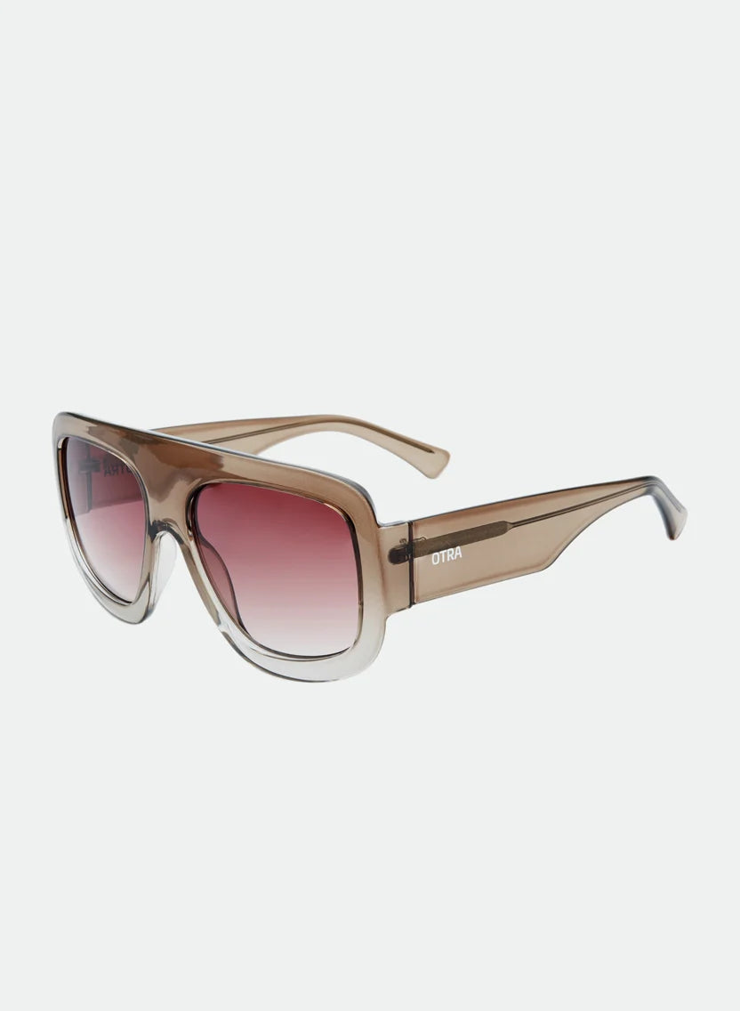 Otra Eyewear Vail- Transparent Olive/ Brown Fade