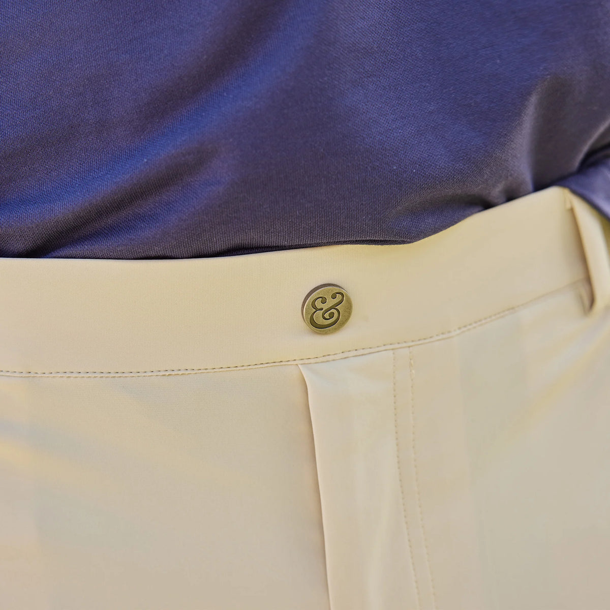 Collars & Co. Velocity Pull-On Performance Shorts- Light Tan