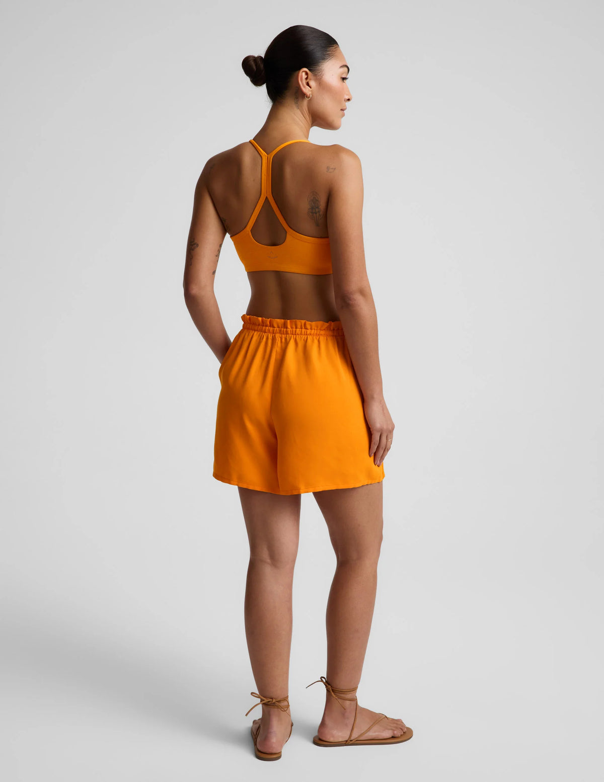 Beyond Yoga Sunkissed Cupro Drawstring Short- Bright Citrus