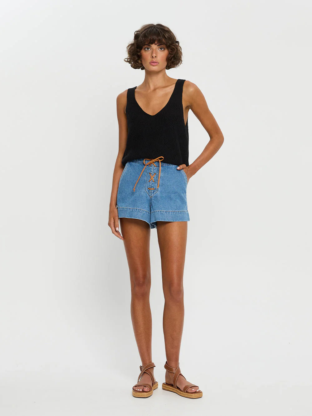 Kivari Willow Denim Short - Blue