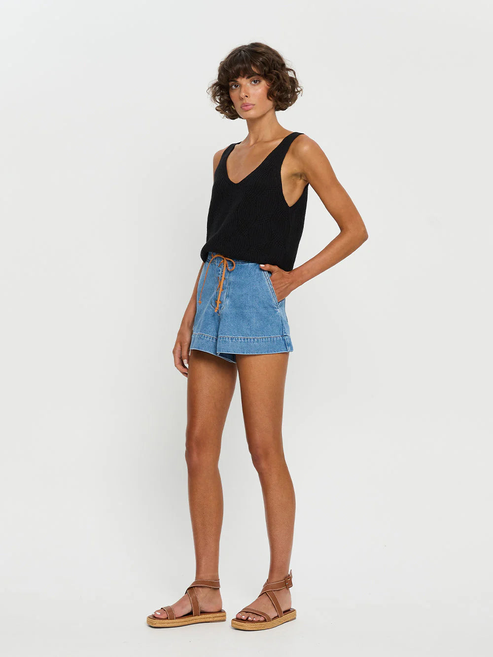 Kivari Willow Denim Short - Blue