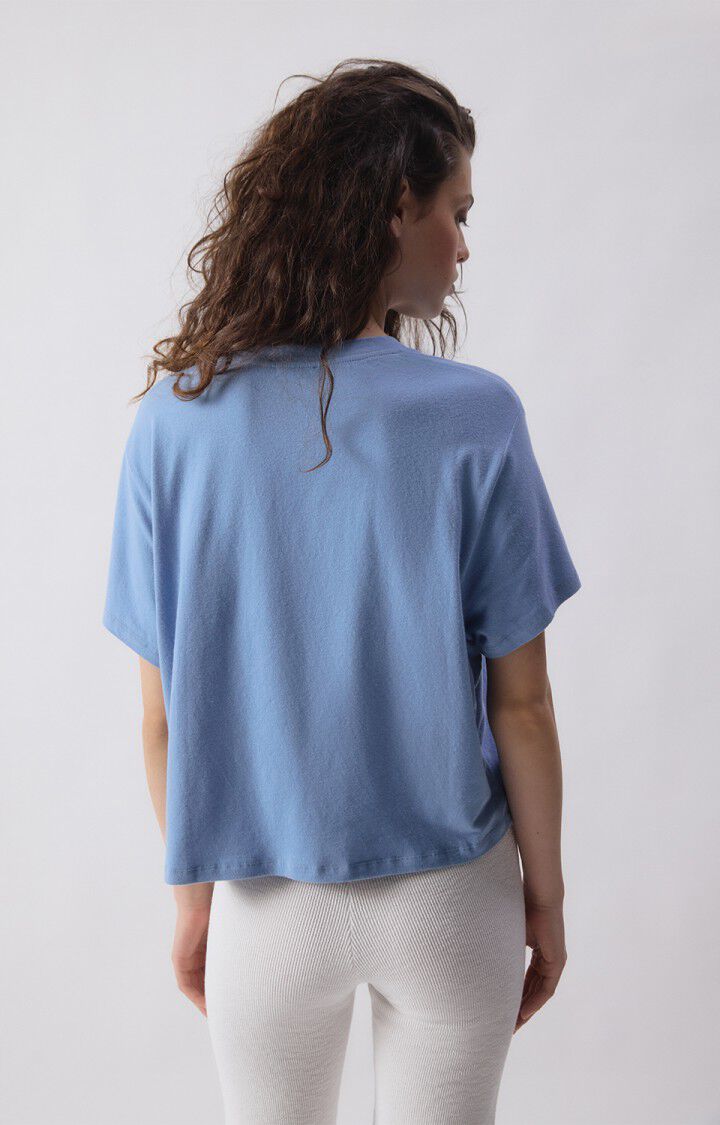 American Vintage Women's T-Shirt Ypawood - Melange Blue
