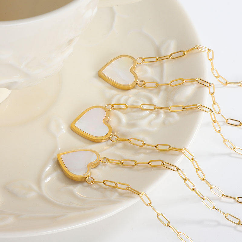 Katie Rae Enamel Heart Necklace