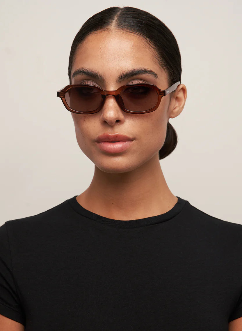 Otra Eyewear Abby Sunglasses - Trans Maple / Brown Fade
