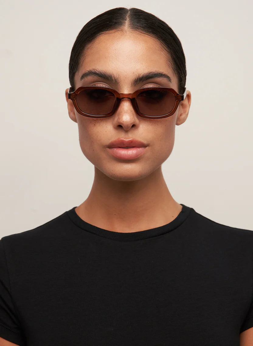 Otra Eyewear Abby Sunglasses - Trans Maple / Brown Fade