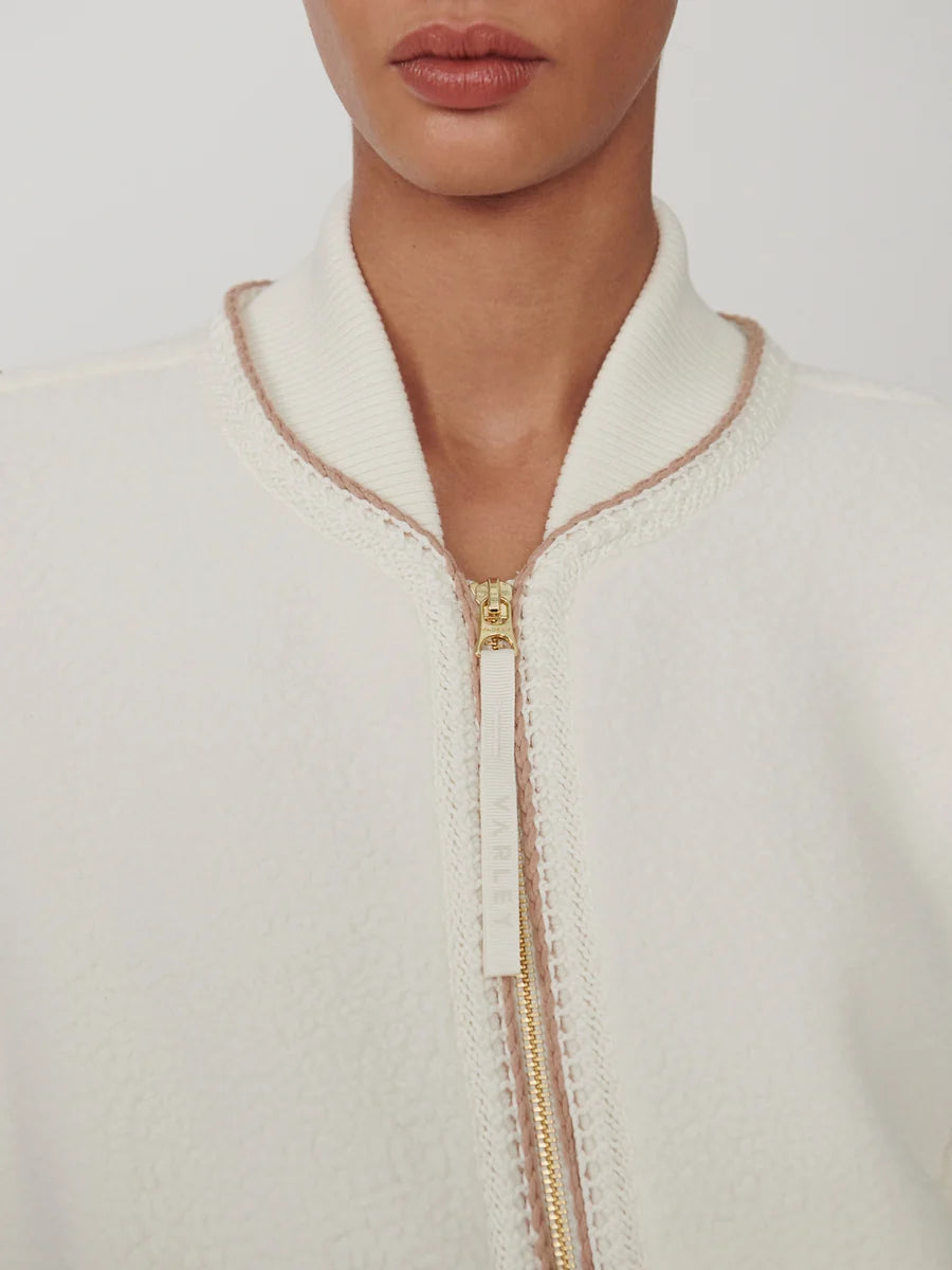 Varley Klaudia Fleece Jacket- Egret