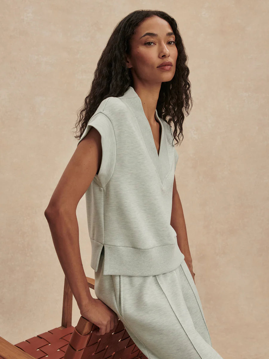 Varley Gracee V-Neck Tank- Mint Green Marl