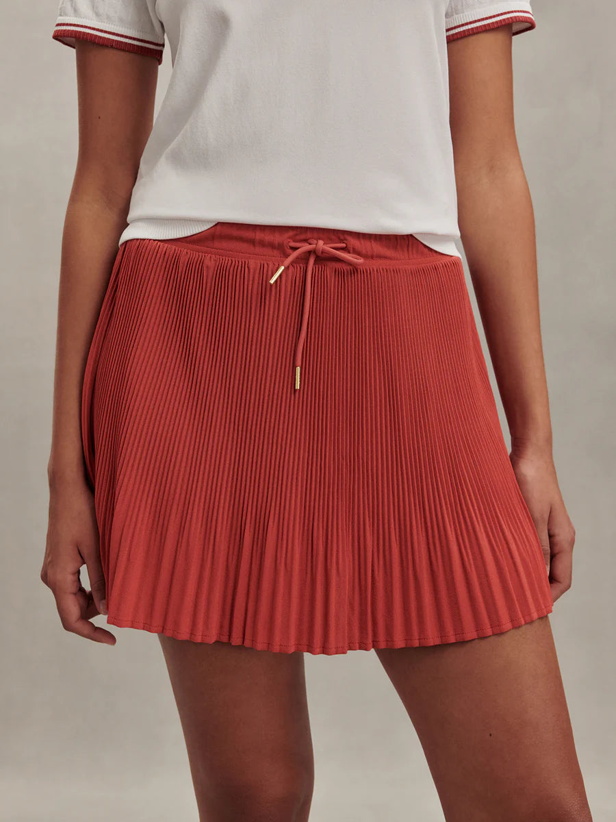 Varley Davina High-Rise Skort 15"- Baked Apple