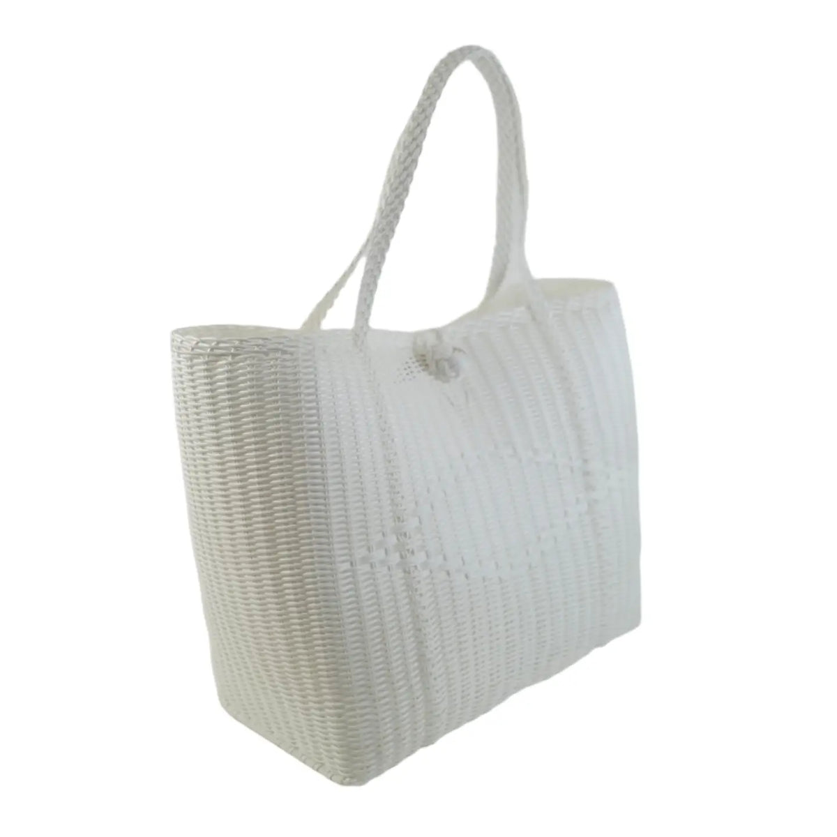 The Lilley Line Medium Tote - Solid White