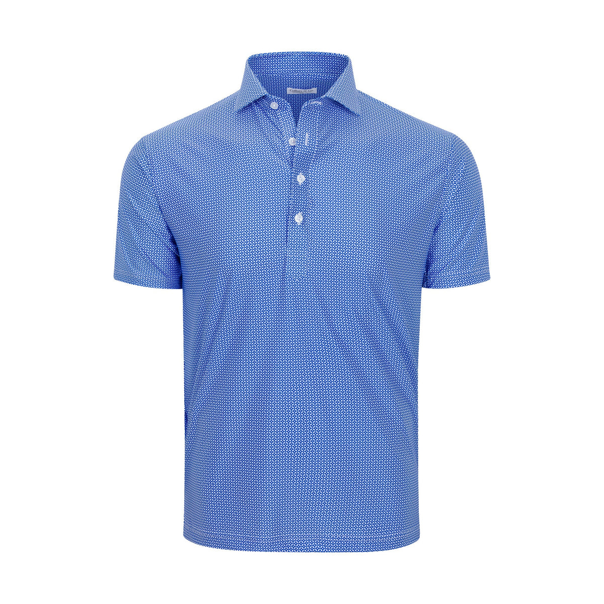 Collars & Co. Featherweight Flex Polo- Blue Mosaic