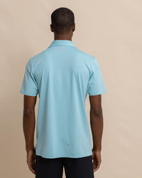 Southern Tide Brrr-eeze Performance Polo - Heather Marine Blue