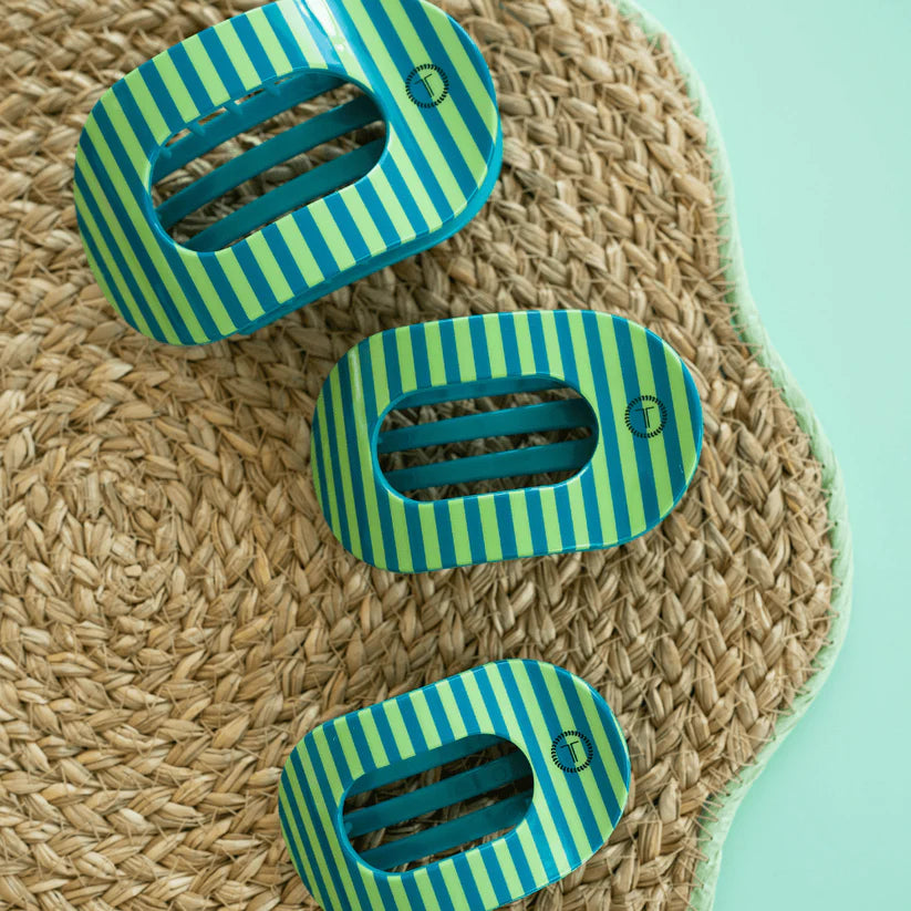 Teleties Flat Round Clip- Cabana Cutie