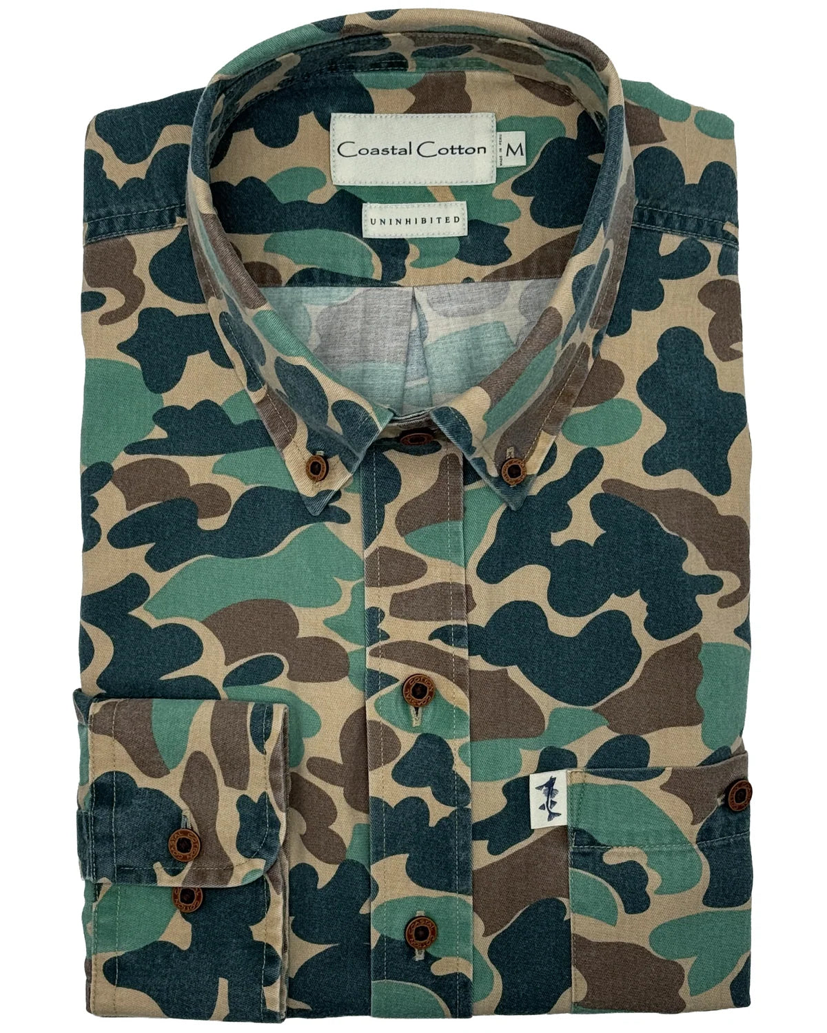 Coastal Cotton Camo Twill- Brown Camo
