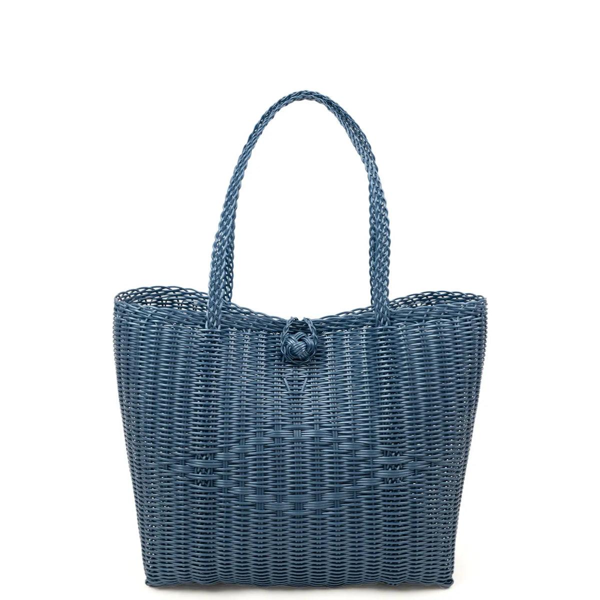 The Lilley Line Small Tote - Solid Fog Blue