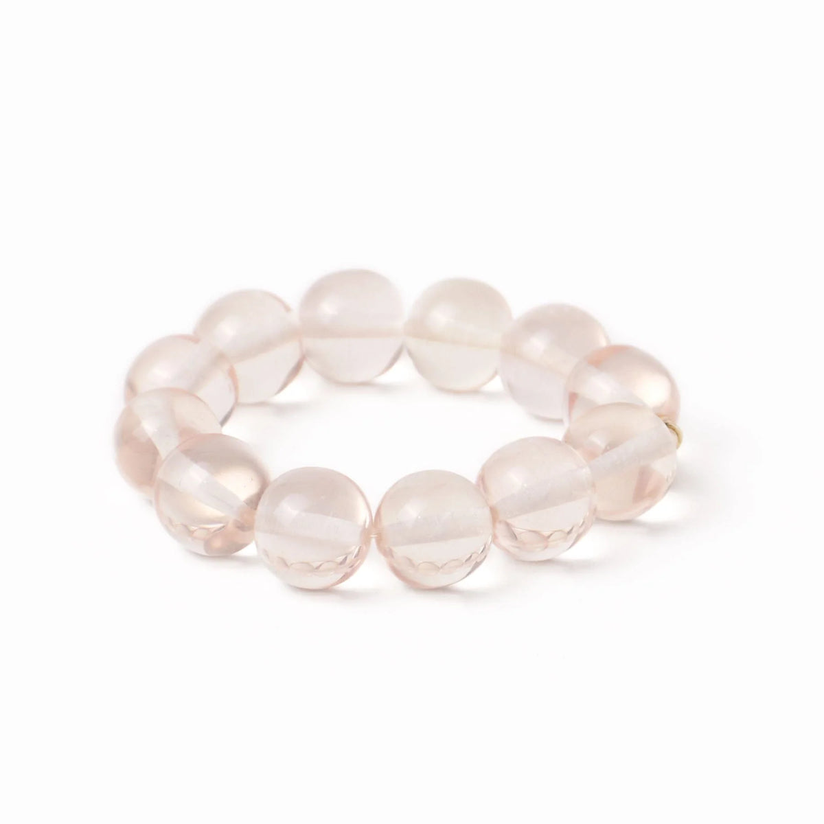 INK+ALLOY Cece Large Resin Bead Bracelet Clear