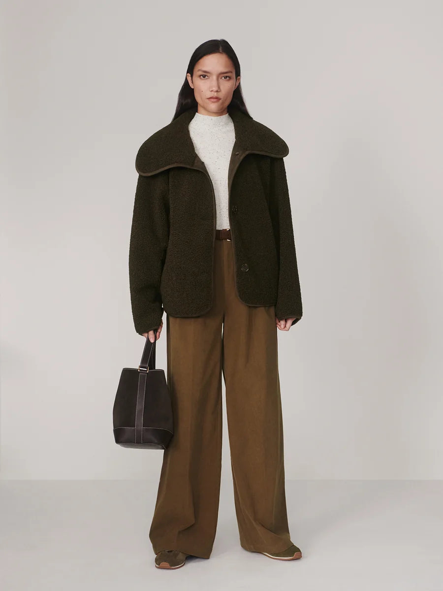 Varley Kellan Short Boxy Jacket- Olive Bark